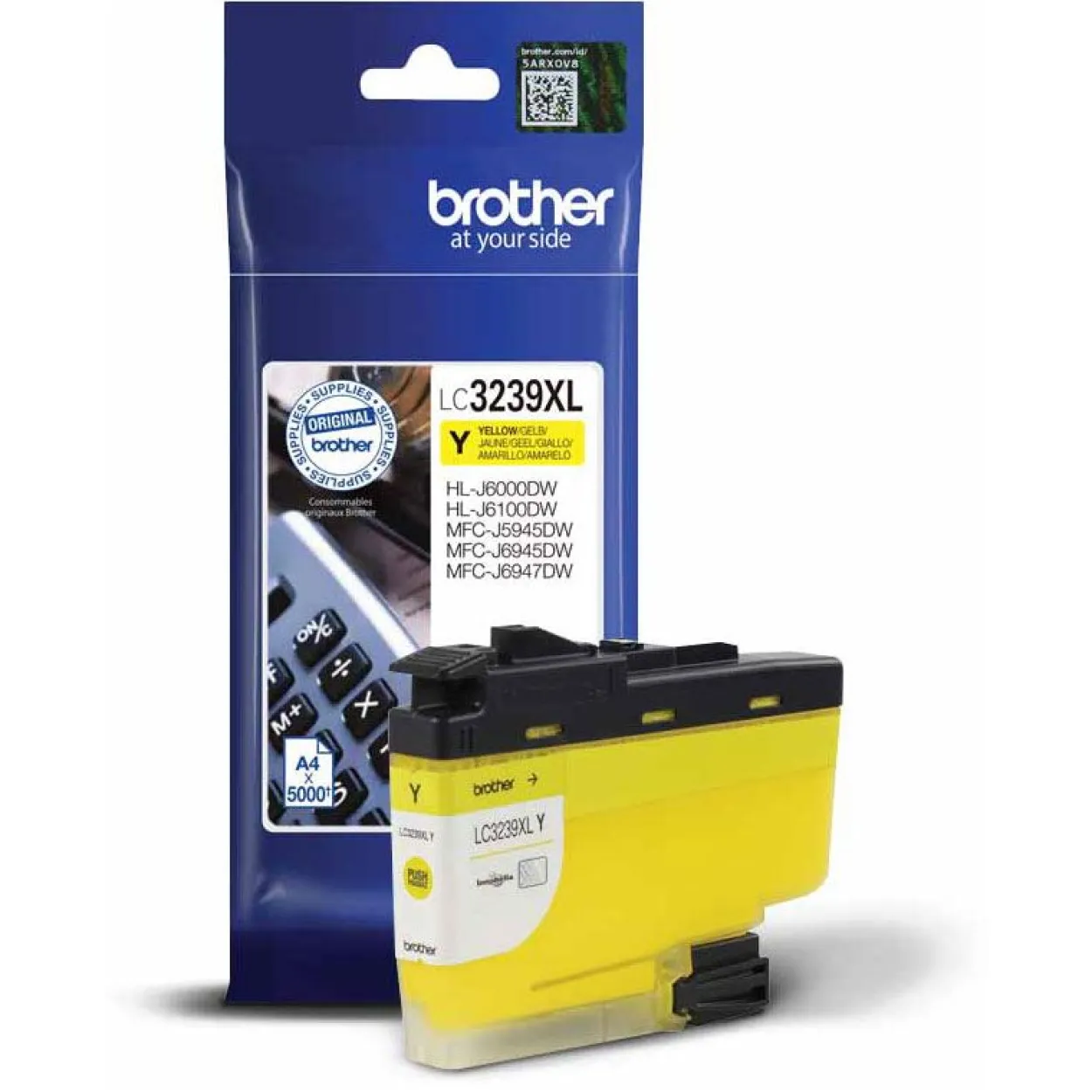 Brother Tintenpatrone LC-3239Y (ca. 5000 Seiten) gelb