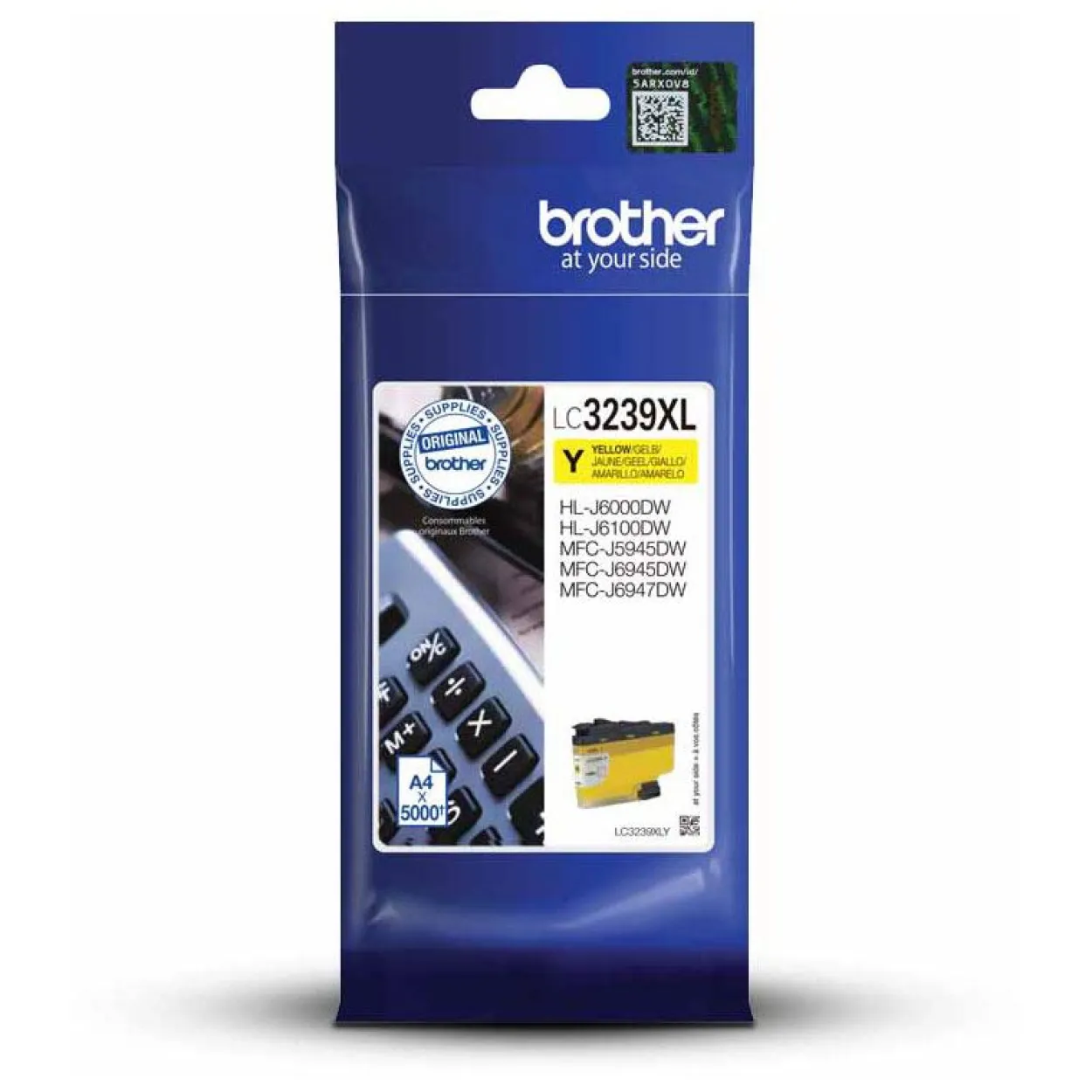 Brother Tintenpatrone LC-3239Y (ca. 5000 Seiten) gelb