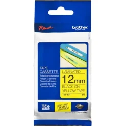 Brother Tinte TZ-631S/TZe-631S 12mm TZE631S schwarz, gelb
