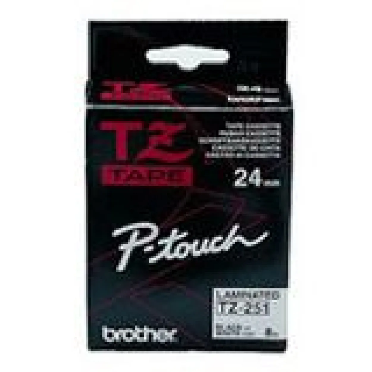 Brother TZe-251 Beschriftungsband 24mm, schwarz/weiss (TZE251)