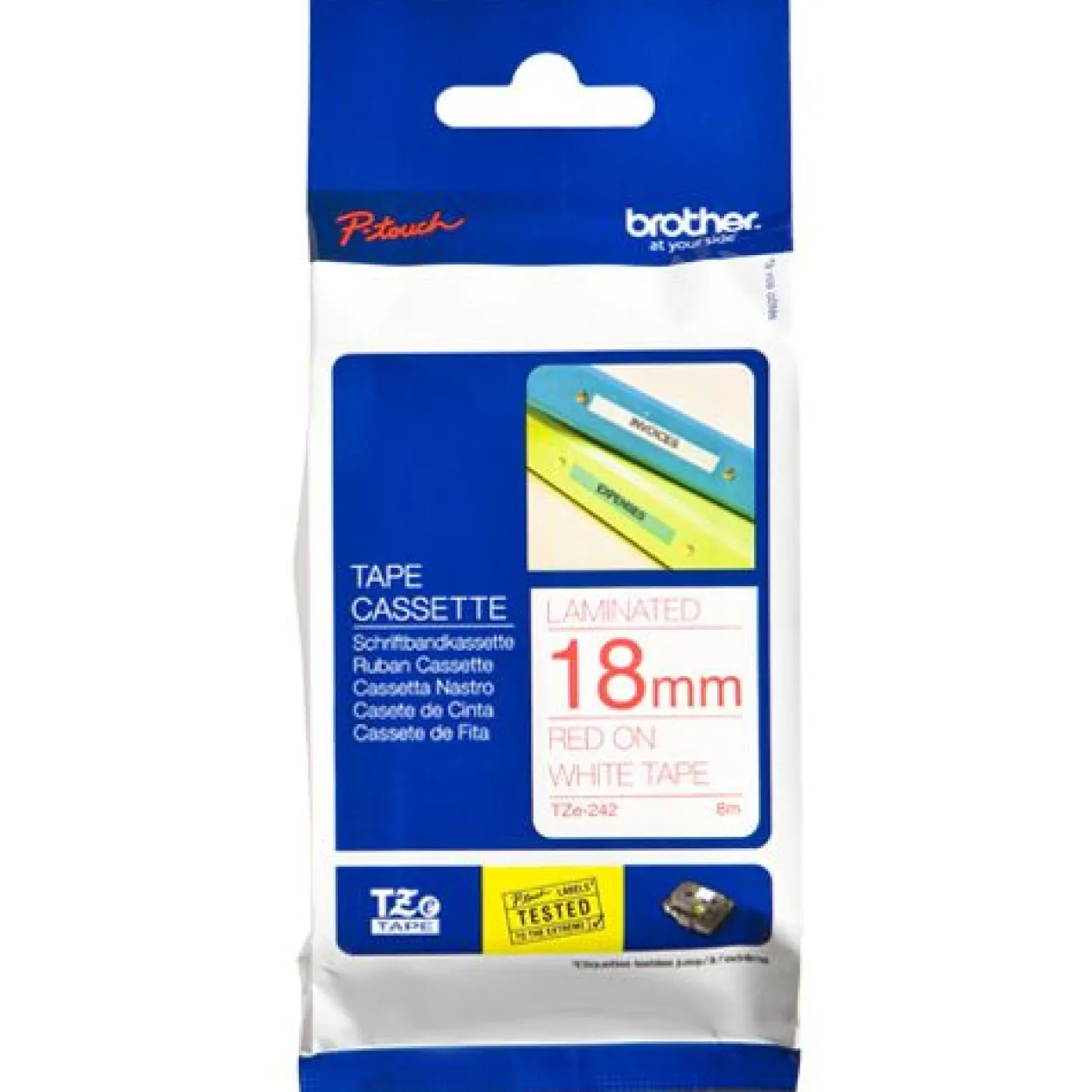 Brother TZE-242 LAMINATED TAPE 18mm 8m