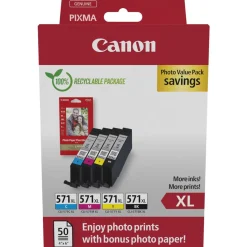 Canon Ink/CLI-571XL BK/C/M/Y PHOTO VALUE