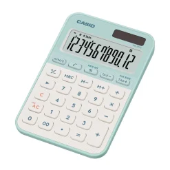 CASIO MS-20YC-LG Taschenrechner hellgrün, weiß