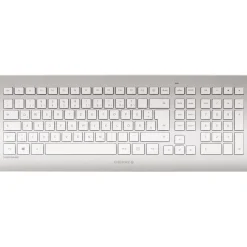 CHERRY DW 8000 mit Laserbeschriftung Deutsch USB weiß/silber