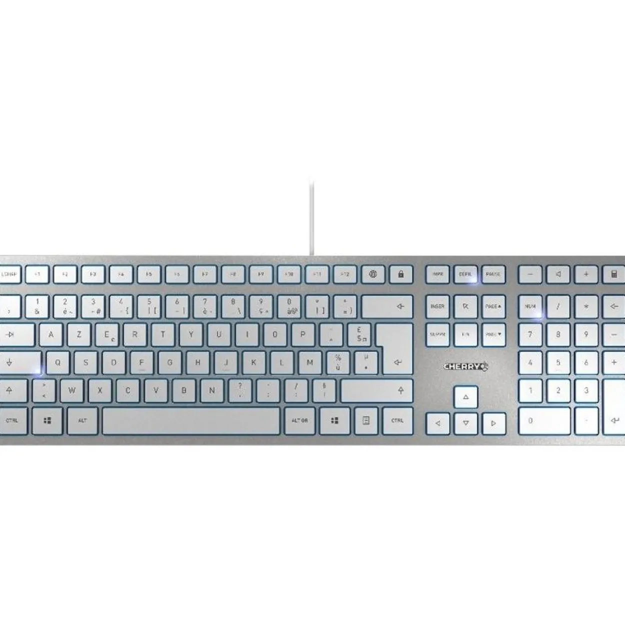Cherry KC 6000 Slim silber, USB, BE Layout (JK-1600BE-1)