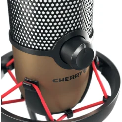Cherry Streaming UM 9.0 PRO RGB Microphone black/copper USB-Mikrofon für Streaming und Gaming mit eindruck