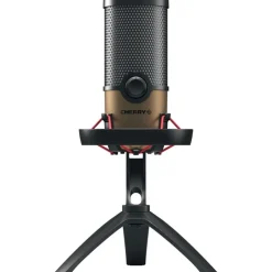 Cherry Streaming UM 9.0 PRO RGB Microphone black/copper USB-Mikrofon für Streaming und Gaming mit eindruck