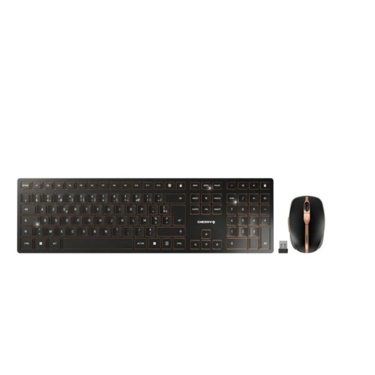 Cherry Y Desktop DW 9100 SLIM AES Lithium Akku, Kabellos, schwarz, FR-Layout
