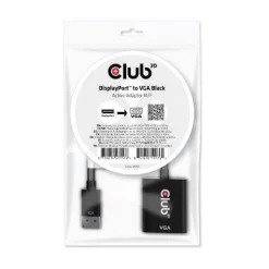 Club 3D Adapter DisplayPort > VGA aktiv St/Bu schwarz