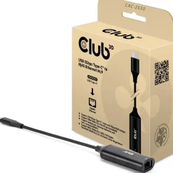 Club 3D Adapter USB-C > RJ45 5Gbps St/Bu retail