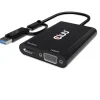 Club 3D Adapter USB Typ C/A > HDMI / VGA St/Bu retail