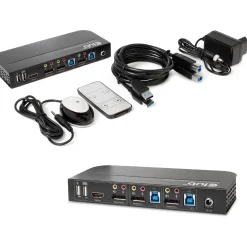 Club3D Club 3D KVM Switch 4K60Hz 2x DP > HDMI oder DP/2xUSB/Audio