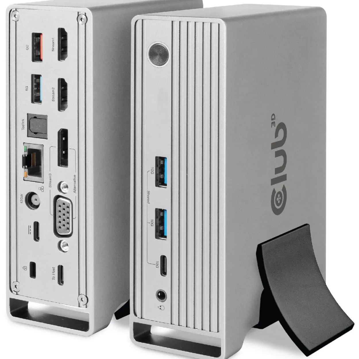 Club3D 4K ChargingDock USB-C ->6xUSB3/DP/2xHDMI/VGA/LAN 120W