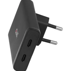 Club3D Ladegerät 2xUSB Typ C Slim PD3.1 65W, GaN retail