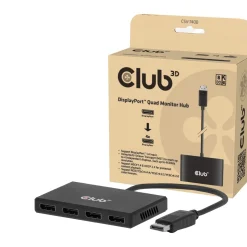Club3D Multi Streaming Transport Hub 1xDP->4xDP 4K30Hz