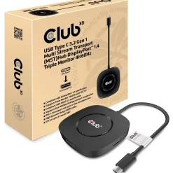 Club3D USB-Hub USB 3.2 Typ C > 3x DisplayPort 1.4