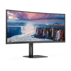 34" (86,36cm) AOC Curved CU34V5C schwarz 3440x1440 1xUSB-Typ-C / 1x DisplayPort 1.2 / 1x HDMI 2.0