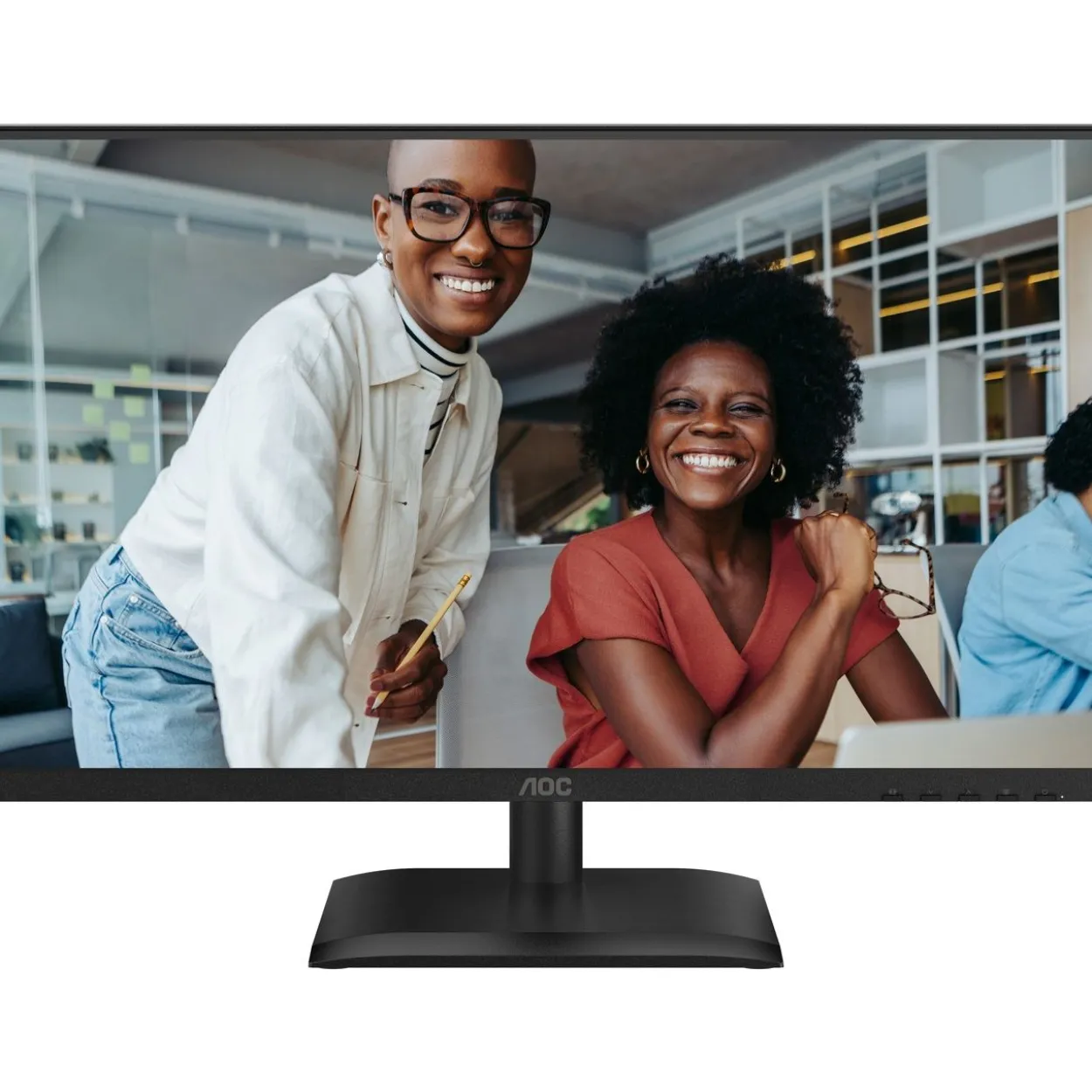 23,8" (60,47cm) AOC 24E4U schwarz 1920x1080 1x DisplayPort 1.2 / 1xHDMI 1.4 / 1xVGA
