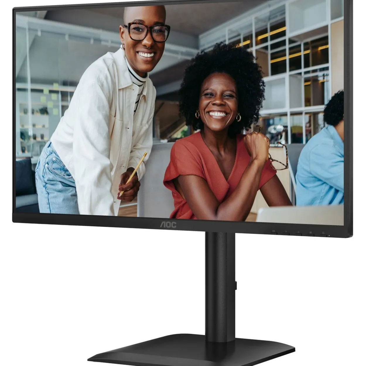 23,8" (60,47cm) AOC 24E4U schwarz 1920x1080 1x DisplayPort 1.2 / 1xHDMI 1.4 / 1xVGA