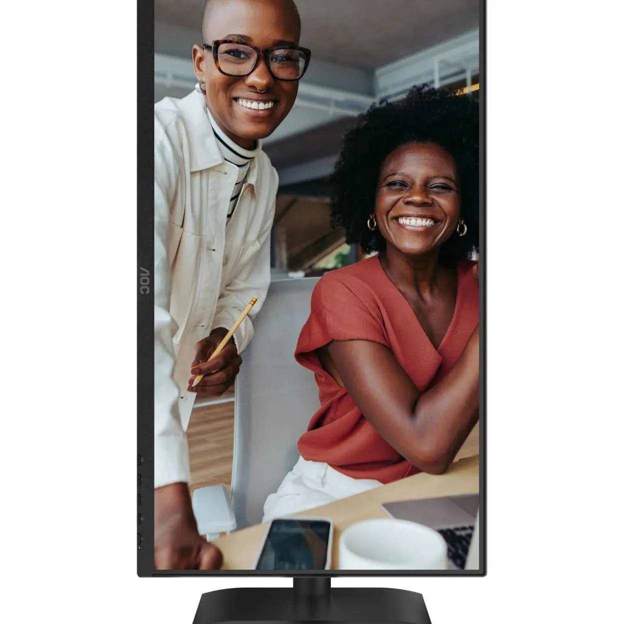 23,8" (60,47cm) AOC 24E4U schwarz 1920x1080 1x DisplayPort 1.2 / 1xHDMI 1.4 / 1xVGA