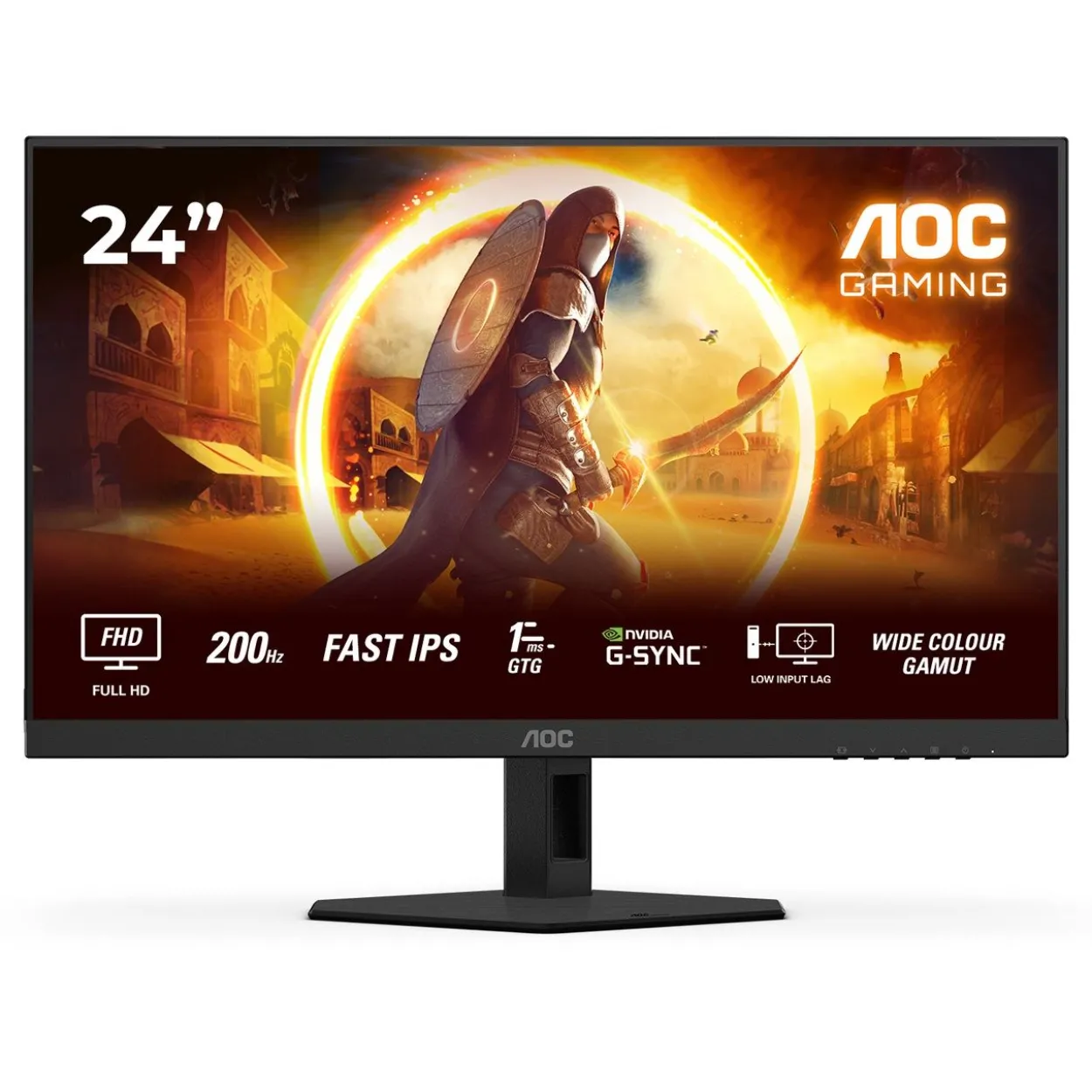23,8" (60,47cm) AOC 24G4HRE schwarz 1920x1080 1xDisplayPort 1.4 / 2xHDMI 2.0