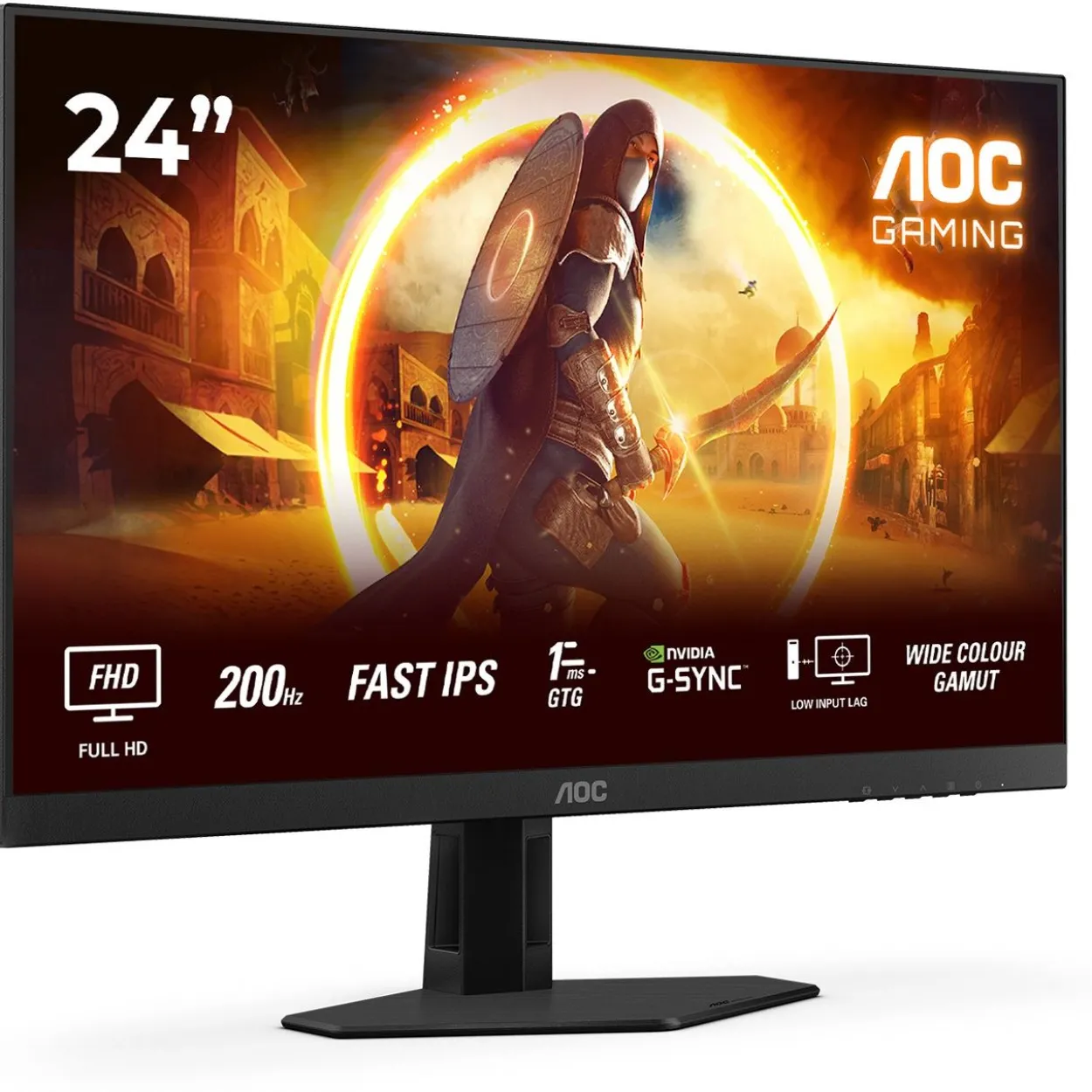 23,8" (60,47cm) AOC 24G4HRE schwarz 1920x1080 1xDisplayPort 1.4 / 2xHDMI 2.0