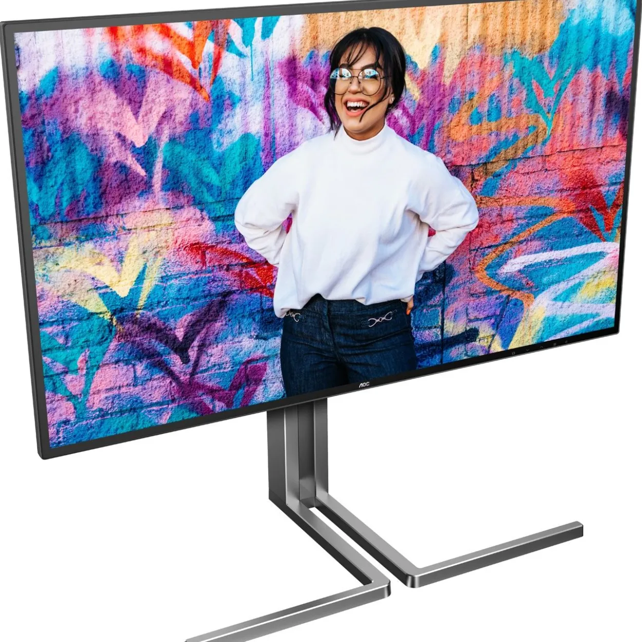 27" (68,58cm) AOC U27U3CV schwarz/silber 3840x2160 1x DisplayPort-Out 1.2 / 1xDisplayPort 1.4 / 2xHDMI 2.0