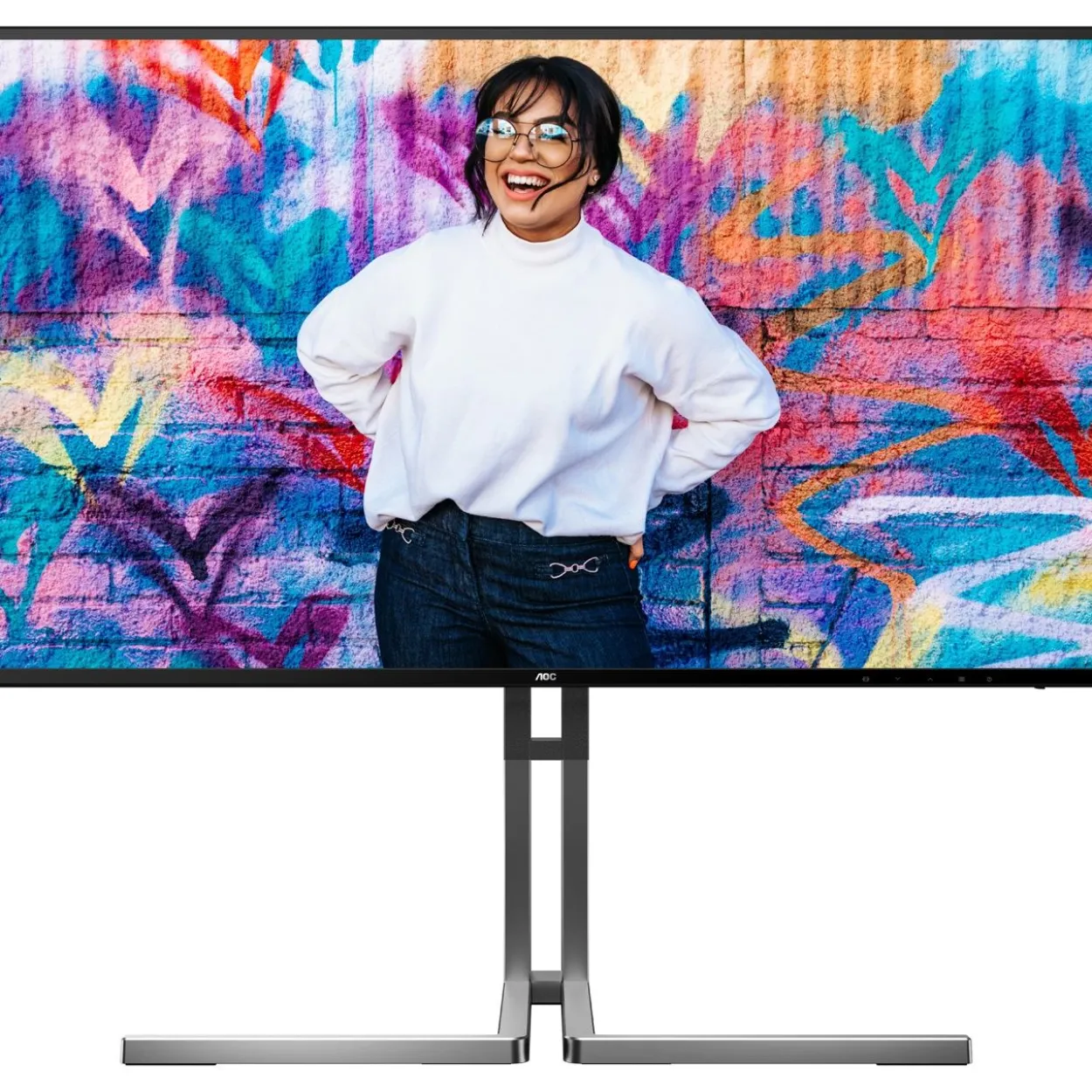27" (68,58cm) AOC U27U3CV schwarz/silber 3840x2160 1x DisplayPort-Out 1.2 / 1xDisplayPort 1.4 / 2xHDMI 2.0