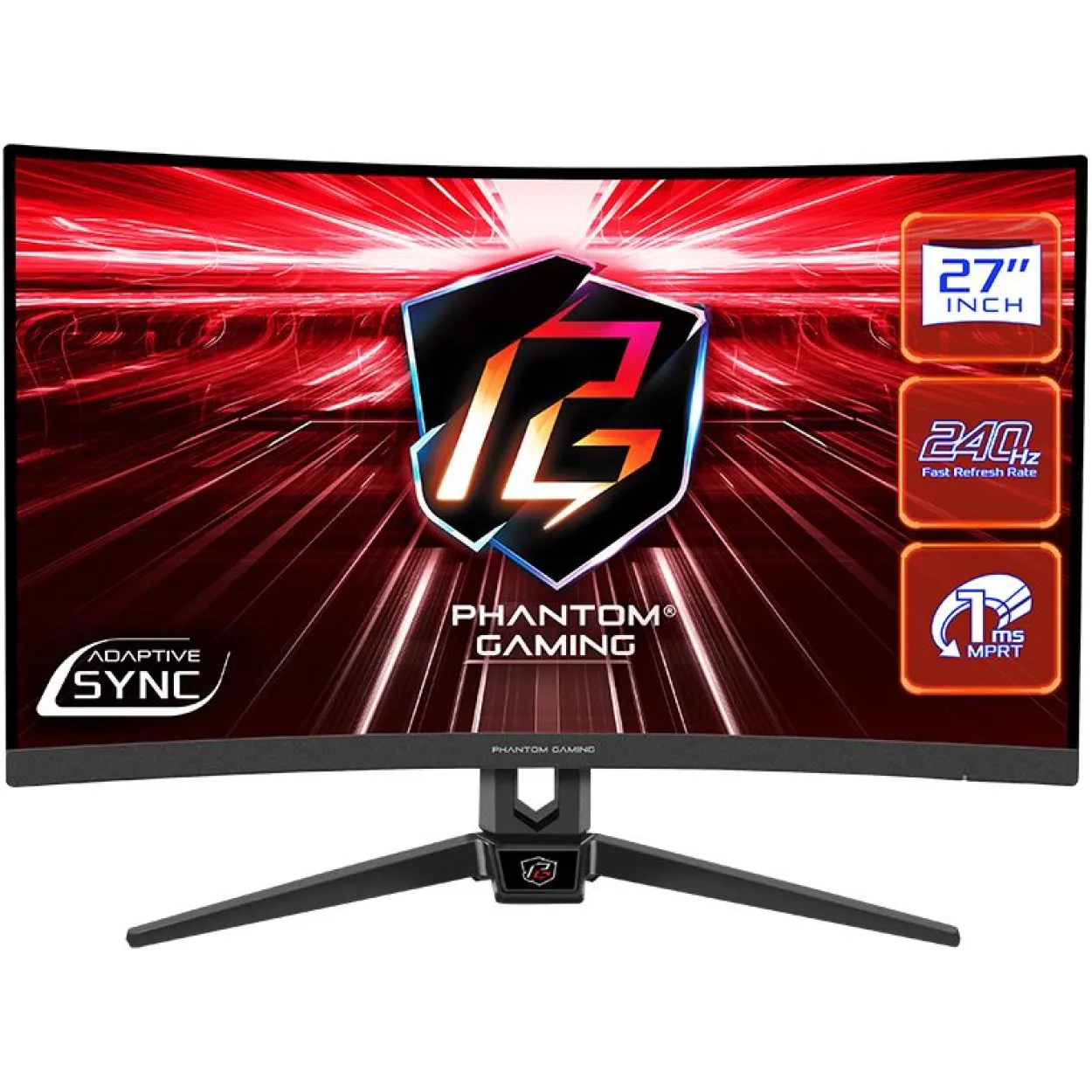27" (68,58cm) ASRock Phantom Gaming PG27F15RS1A schwarz 1920x1080 1x DisplayPort 1.2 / 2xHDMI 2.0