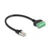 0.30cm Delock RJ45 Kabel Cat.6 St > Terminalblock Adapter 2tlg