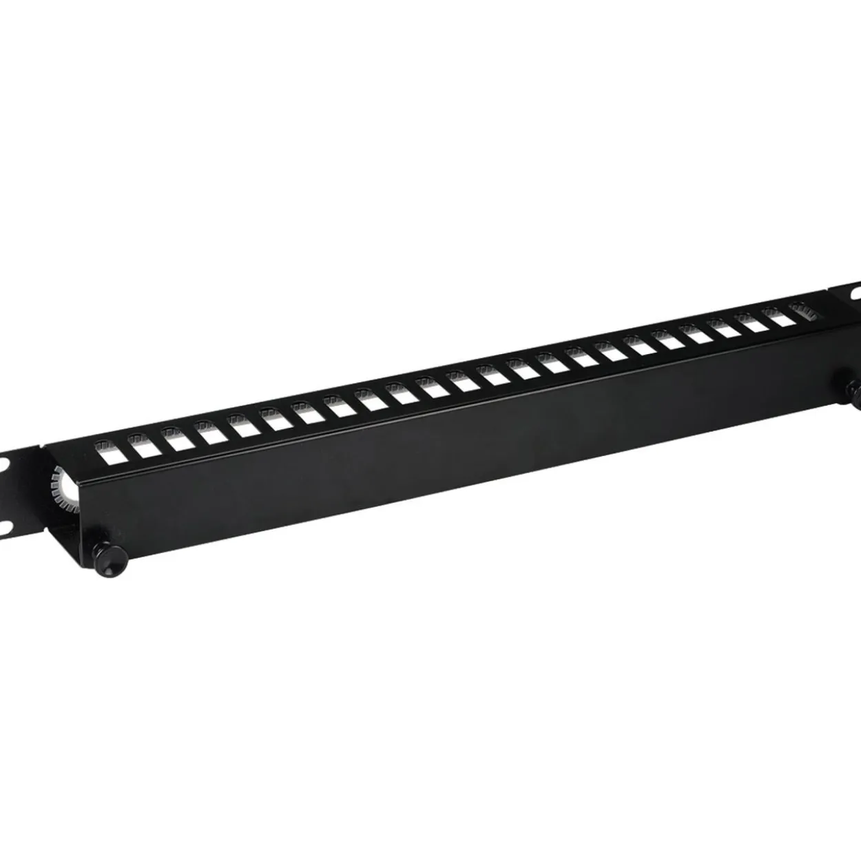19" (48,26cm) EFB Elektronik 1HE Kabelführungspanel mit Abdeckung,RAL9005