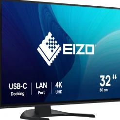 31.5" (80,01cm) EIZO FlexScan EV3240X schwarz 3840x2160 1x DisplayPort 1.2 / 2xHDMI 2.0