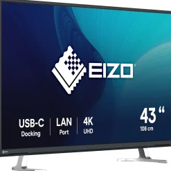 42.5" (107,95cm) EIZO FlexScan EV4340X schwarz 3840x2160 1xUSB-Typ-C / 1xDisplayPort / 2xHDMI