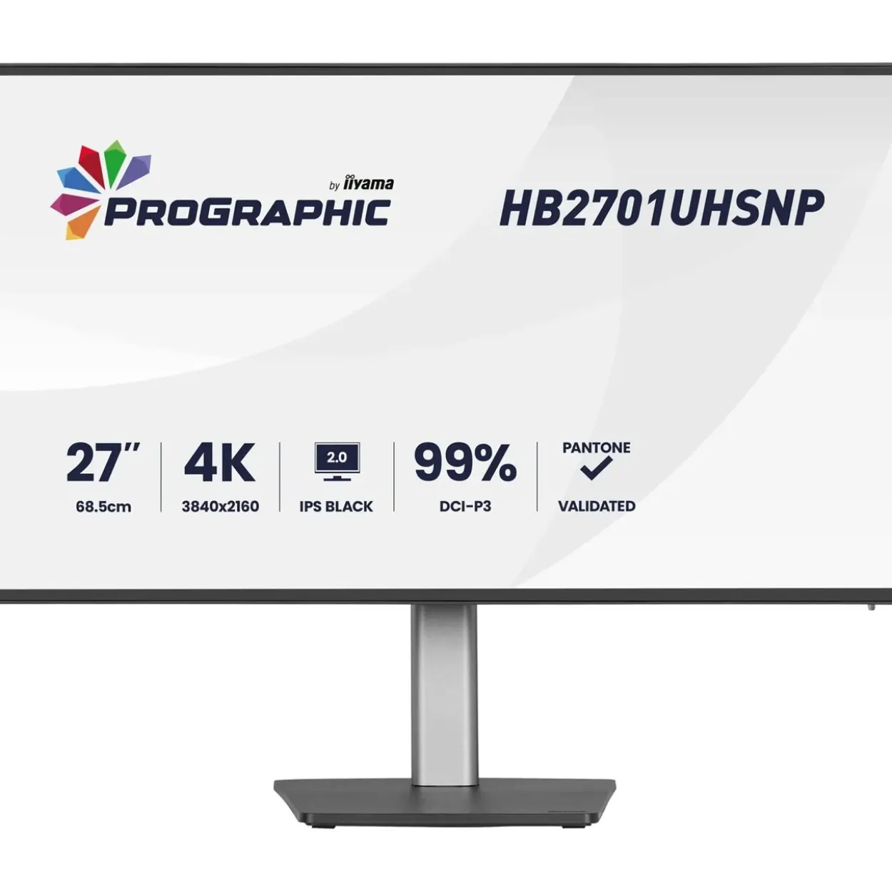 27" (68,58cm) iiyama ProGraphic HB2701UHSNP-B1 schwarz 3840x2160 1x DisplayPort 1.2 / 1x HDMI 2.0 / 1x USB-C mit Displayport
