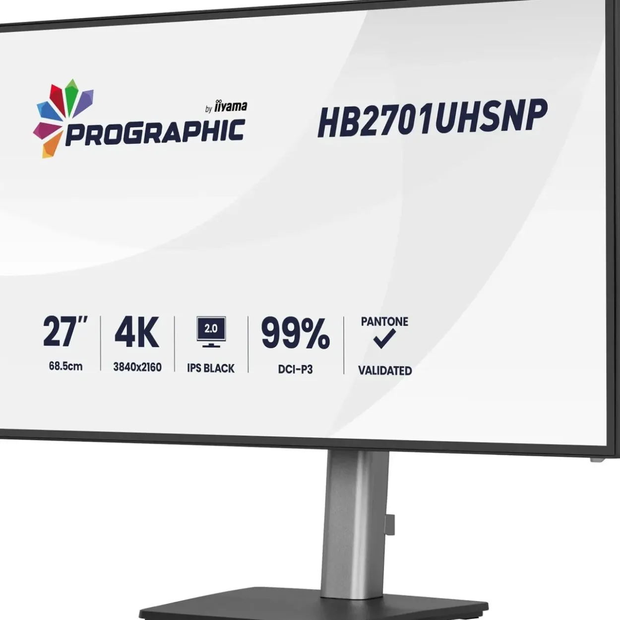 27" (68,58cm) iiyama ProGraphic HB2701UHSNP-B1 schwarz 3840x2160 1x DisplayPort 1.2 / 1x HDMI 2.0 / 1x USB-C mit Displayport