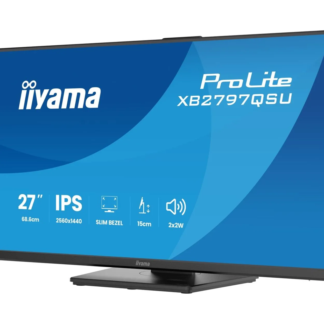 27" (68,58cm) iiyama ProLite XB2797QSU-B1 schwarz 2560x1440 1x DisplayPort 1.2 / 2xHDMI 1.4