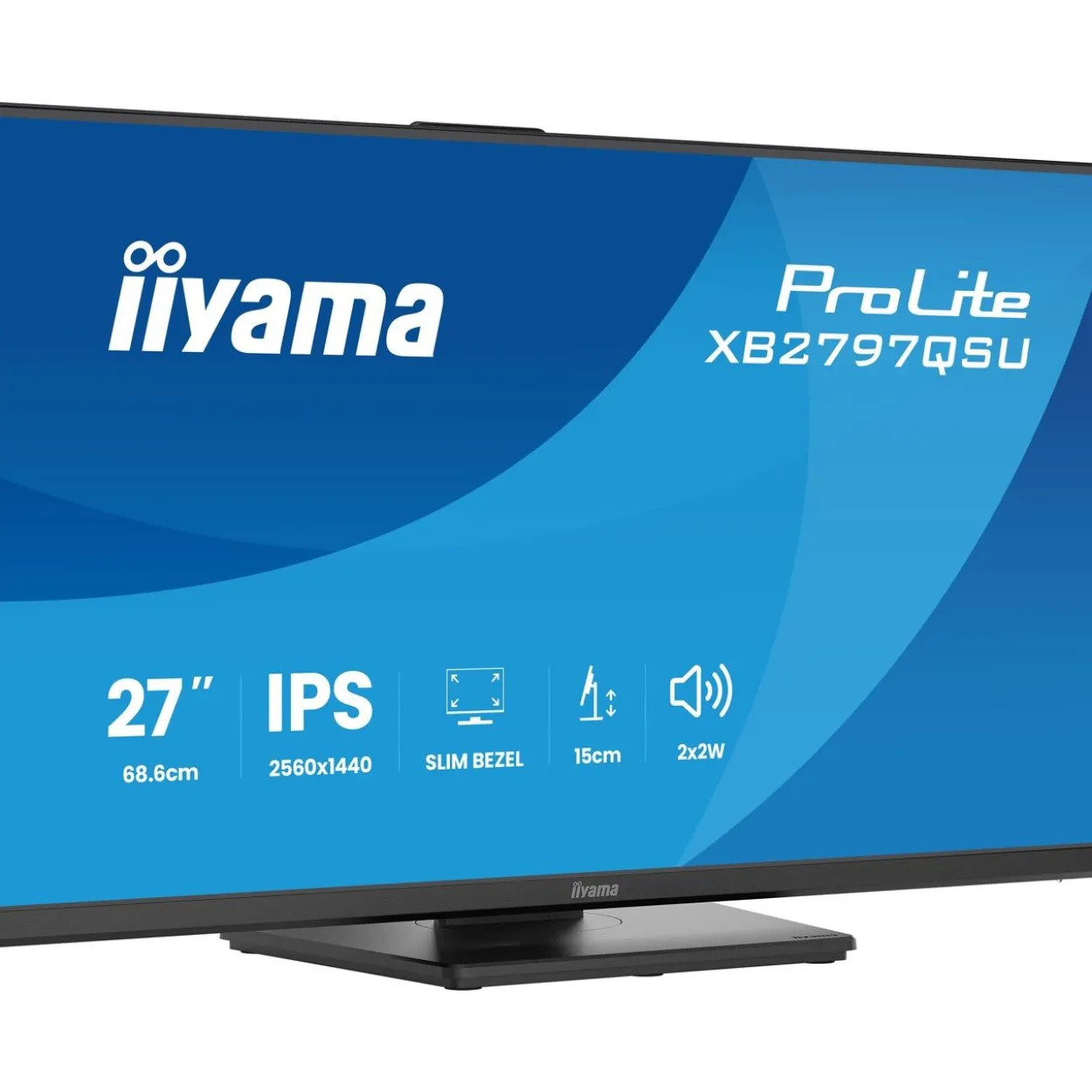 27" (68,58cm) iiyama ProLite XB2797QSU-B1 schwarz 2560x1440 1x DisplayPort 1.2 / 2xHDMI 1.4
