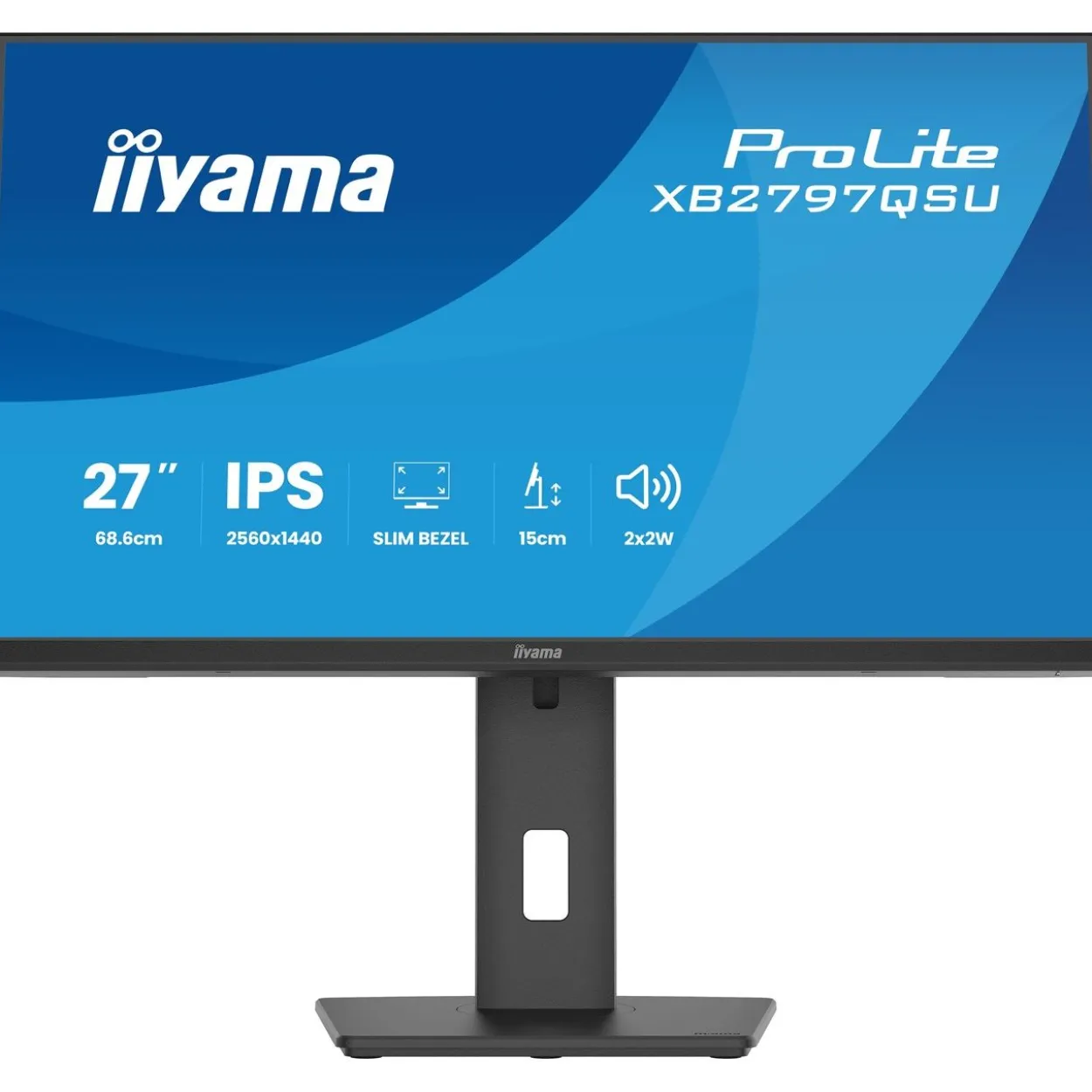 27" (68,58cm) iiyama ProLite XB2797QSU-B1 schwarz 2560x1440 1x DisplayPort 1.2 / 2xHDMI 1.4
