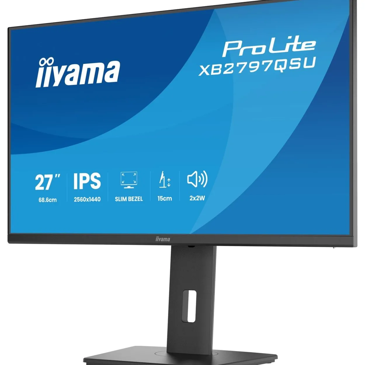 27" (68,58cm) iiyama ProLite XB2797QSU-B1 schwarz 2560x1440 1x DisplayPort 1.2 / 2xHDMI 1.4