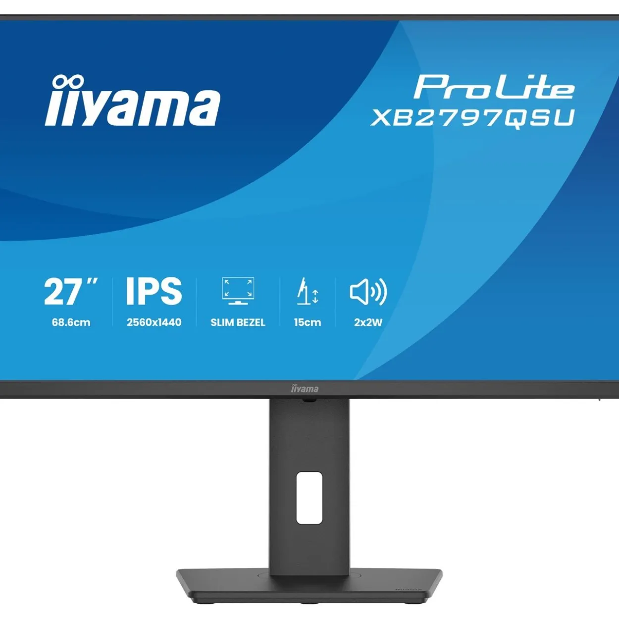 27" (68,58cm) iiyama ProLite XB2797QSU-B1 schwarz 2560x1440 1x DisplayPort 1.2 / 2xHDMI 1.4