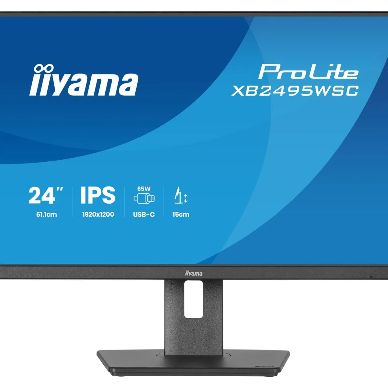 24.1" (61,21cm) iiyama ProLite XB2495WSC-B1 schwarz 1920x1200 1xHDMI 1.4 / 1x USB-C mit Displayport