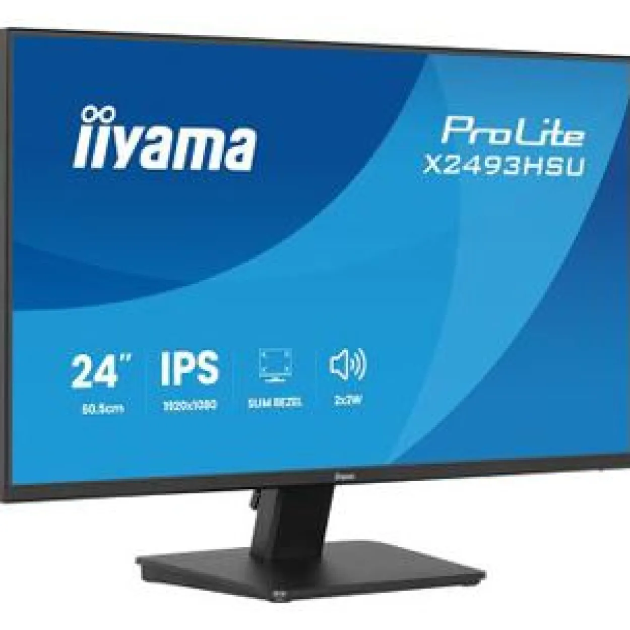 23,8" (60,47cm) iiyama ProLite X2493HSU-B1 schwarz 1920x1080 1x DisplayPort 1.2 / 1xHDMI 1.4
