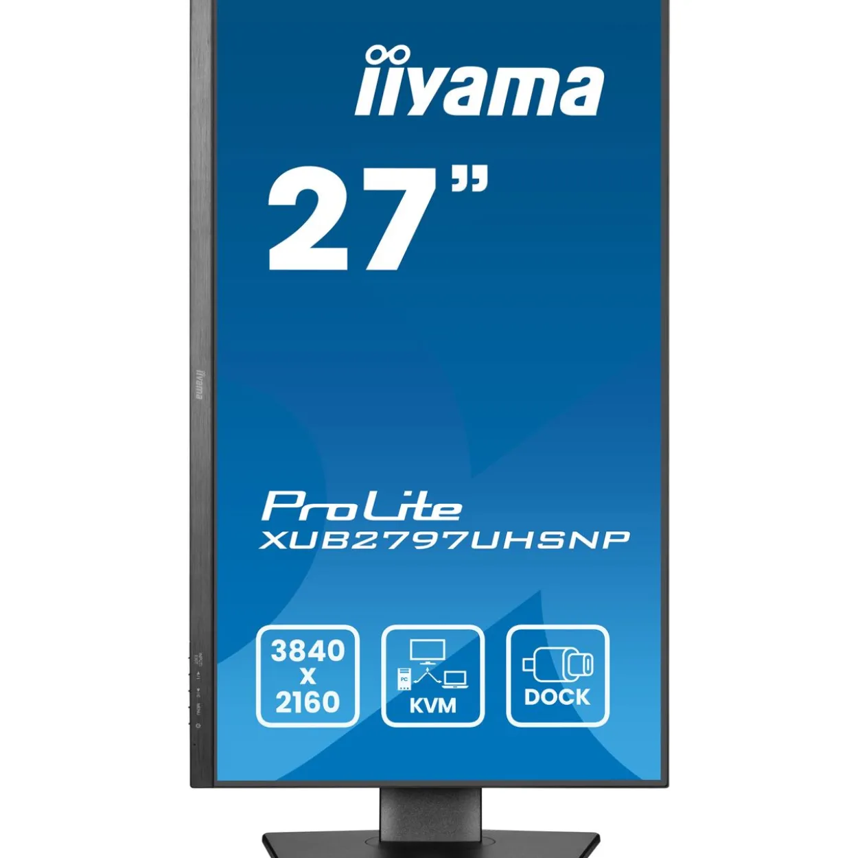 27" (68,58cm) iiyama ProLite XUB2797UHSNP-B1 schwarz 3840x2160 1x DisplayPort 1.2 / 1xDisplayPort Out / 1x HDMI 2.0