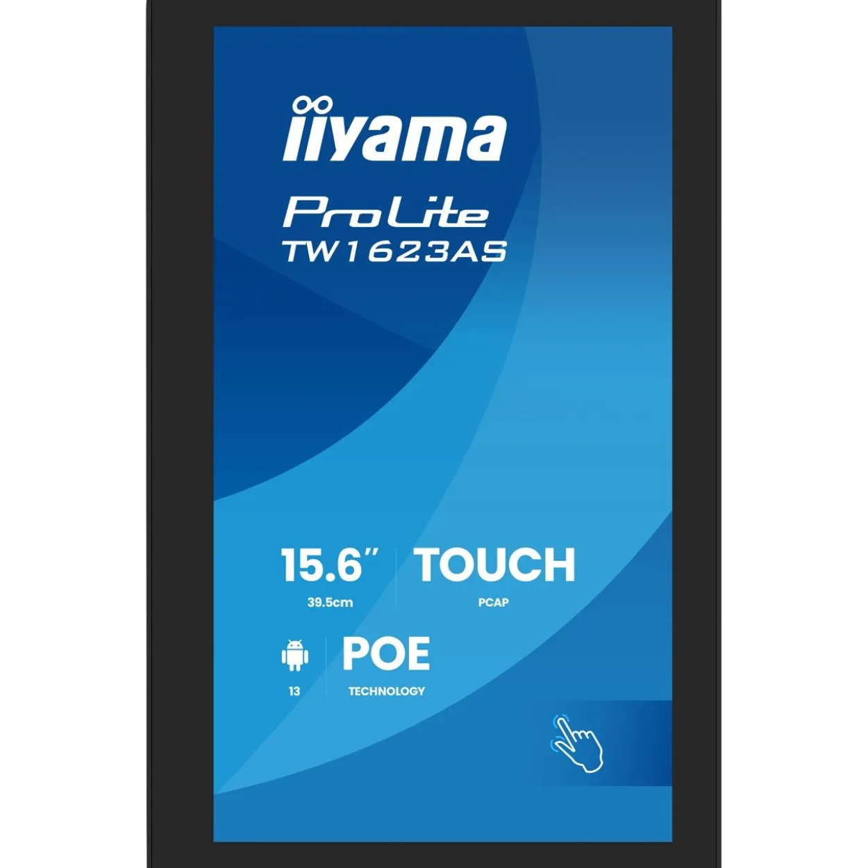 15.6" (39,62cm) iiyama TW1623AS-B3P 16:9 M-Touch M-HDMI Andr.
