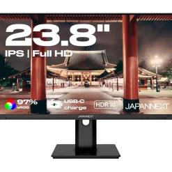 23,8" (60,47cm) JAPANNEXT JN-IPS238FHDR-C65W-HSP schwarz 1920x1080 1x DisplayPort 1.2 / 1xHDMI 1.4