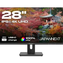 28" (71,12cm) JAPANNEXT JN-IPS280UHD60F-C65W-HSP schwarz 3840x2160 1x DisplayPort 1.2 / 1x HDMI 2.0 / 1xUSB-C mit DisplayPort 1.2