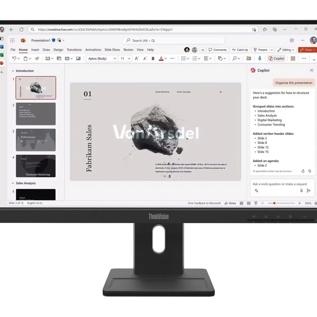 21,5" (54,61cm) Lenovo ThinkVision E22-40 schwarz 1920x1080 1xDisplayPort / 1xHDMI / 1xVGA