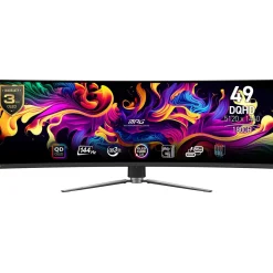 49" (124,46cm) MSI MPG 491CQPDE QD-OLED schwarz 5120x1440 1xDisplayPort 1.4a / 1x USB-C mit Displayport / 2x HDMI 2.1