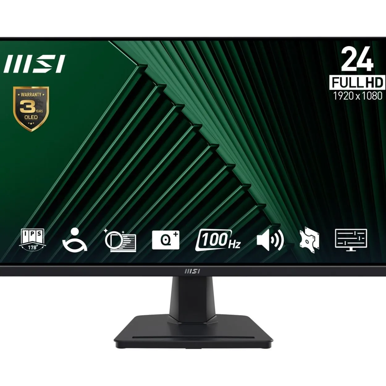 23,8" (60,47cm) MSI Pro MP245G schwarz 1920x1080 1x DisplayPort 1.2 / 1xHDMI 1.4b / 1xVGA