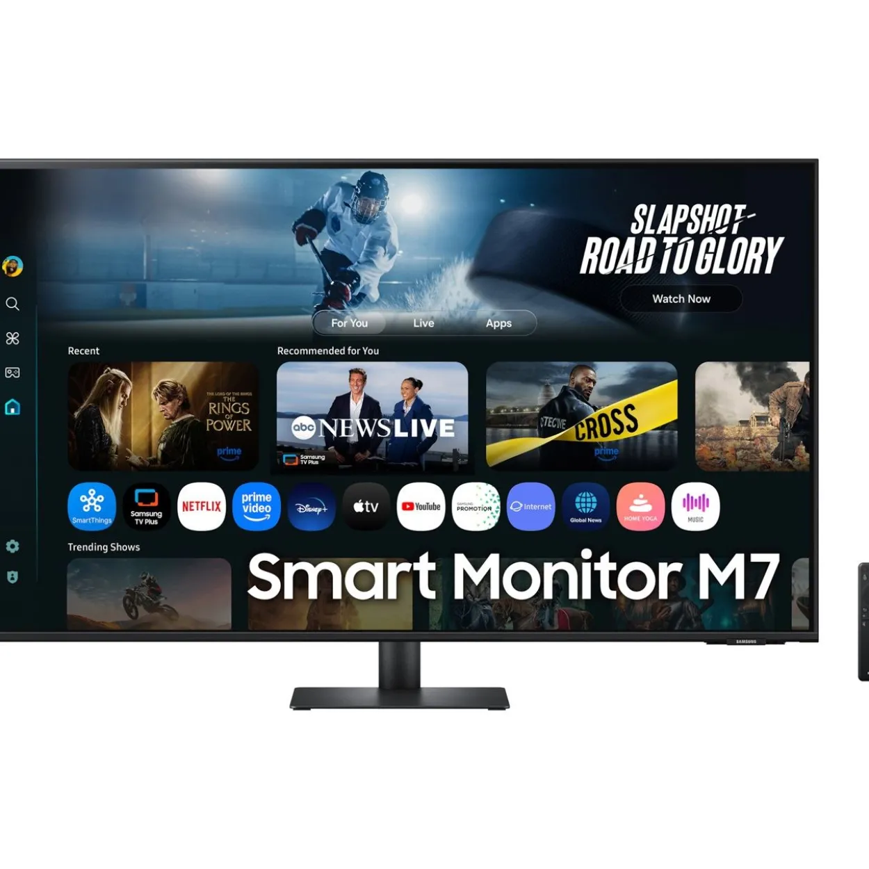 43" (109,22cm) Samsung Smart Monitor M7 M70F schwarz 3840x2160 2xHDMI